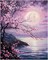 Paint By Numbers Cherry Blossom Kit for Adults Beginners – 16x20 Inch DIY Acrylic Canvas Painting Set, Pink Flower Wall Art Craft for Home Decor & Gift